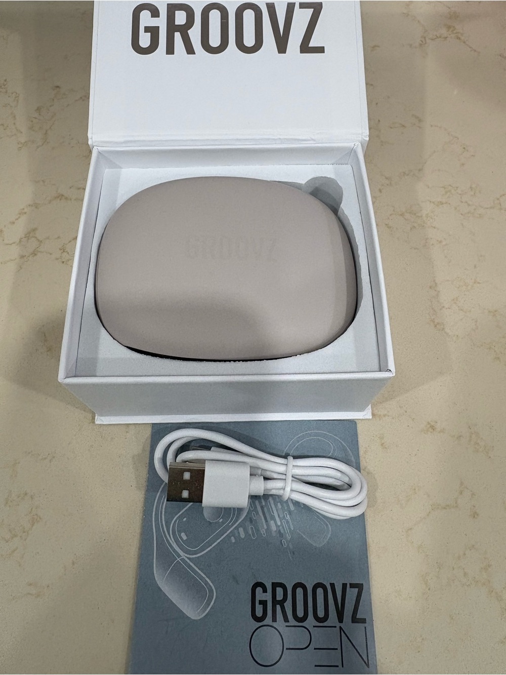 GROOVZ Open Ear Headphones-Sandstona